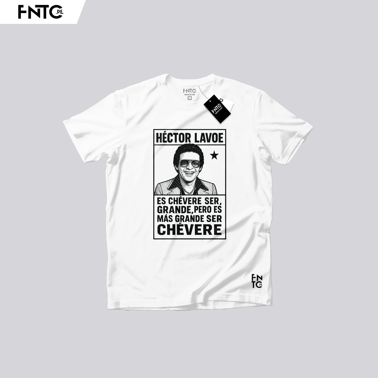 Polo "Grande ser Chevere" Hector Lavoe - Blanco